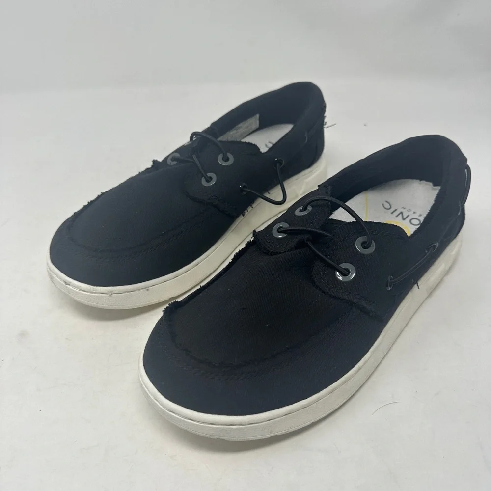 Vionic Beach Skipper Men’s Canvas Slip-on Casual Black Shoe Size 8 EUC